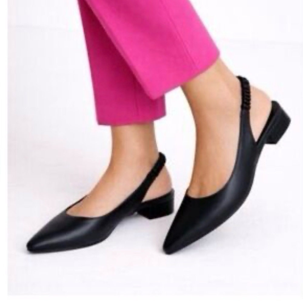 H by Halston leather flats